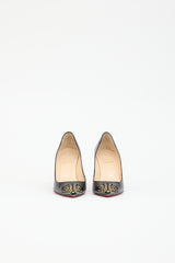 Christian Louboutin Leather Cabo Stud Toe  Pump