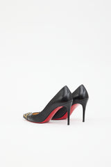 Christian Louboutin Leather Cabo Stud Toe  Pump