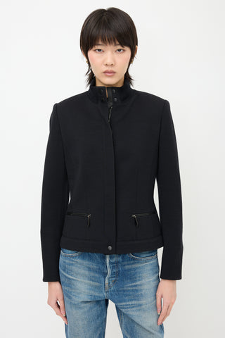 Hermès Wool Jersey Zip Jacket