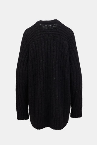 Lauren Manoogian Oversized Ribbed Knit Cardigan