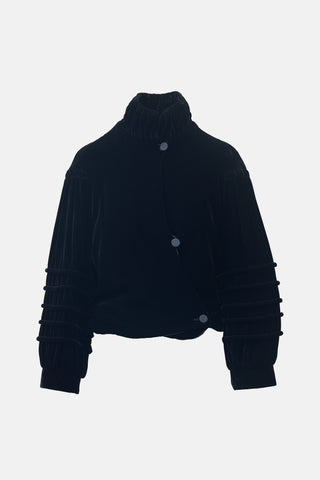 Armani Velvet Ruched Jacket