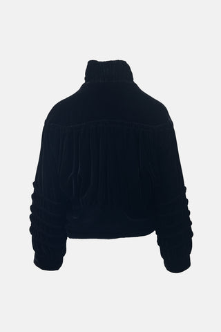 Armani Velvet Ruched Jacket