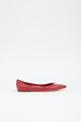 Valentino Leather Rockstud Flat