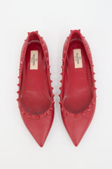 Valentino Leather Rockstud Flat