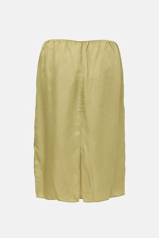 Tibi Crinkled Satin Slip Skirt