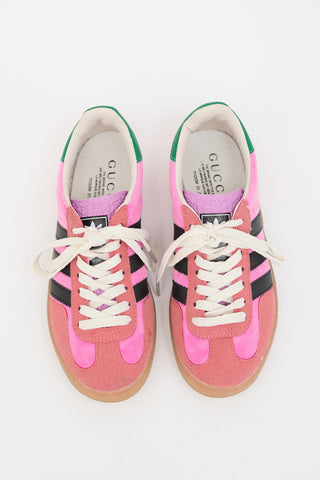 Gucci X Adidas Velvet & Suede Sneaker