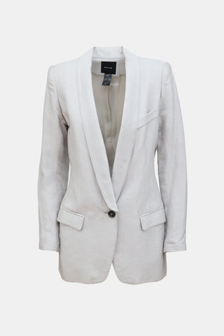 Smythe Shiny Linen Blazer