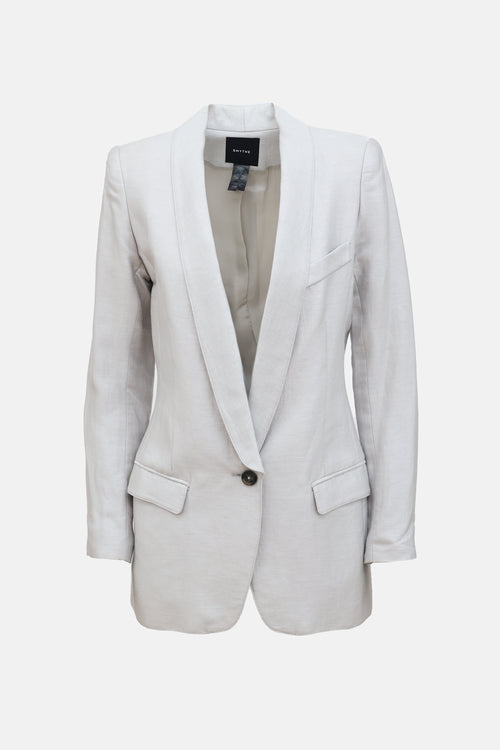 Smythe Shiny Linen Blazer