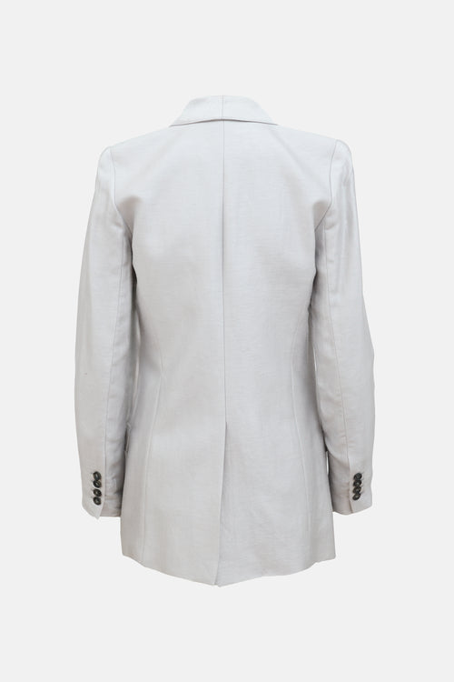 Smythe Shiny Linen Blazer