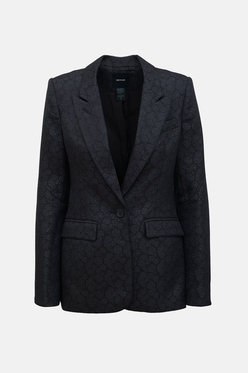 Smythe Floral Jacquard Blazer