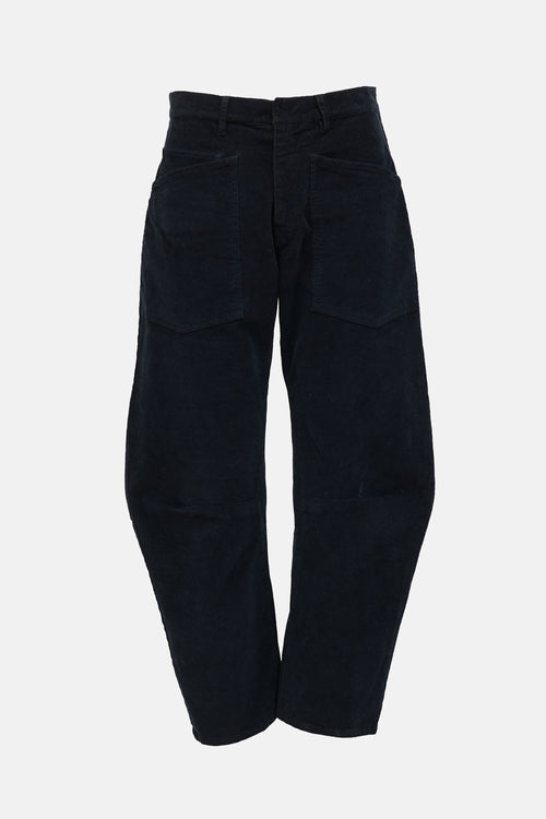 Nili Lotan Corduroy Barrel Leg Pant