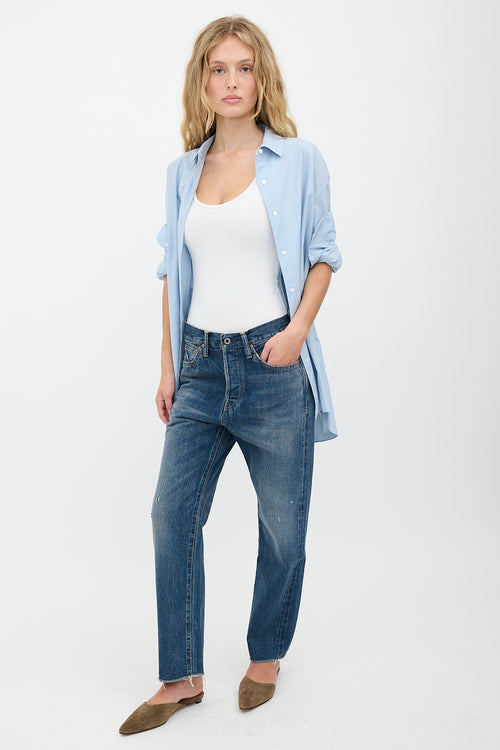 Chimala Distressed Straight Leg Jeans