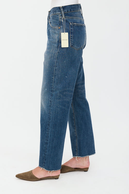 Chimala Distressed Straight Leg Jeans