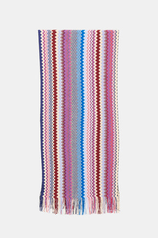Missoni Wool Knit Chevron Scarf