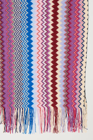Missoni Wool Knit Chevron Scarf