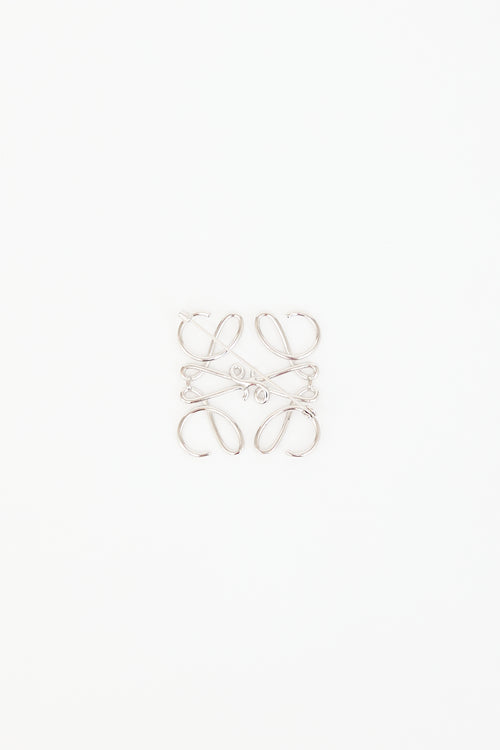 Loewe Anagram Logo Brooch