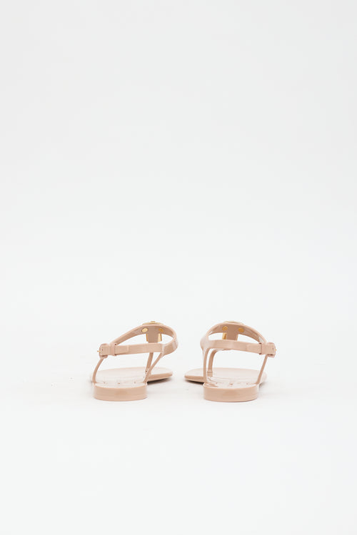 Louis Vuitton Rubber T-Strap Sandal