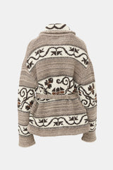 Ralph Lauren Polo Wool Intarsia Belted Cardigan