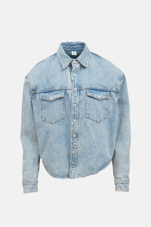 WARDROBE.NYC Oversized Denim Shirt