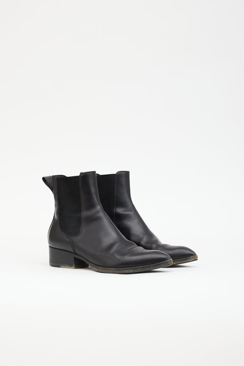 Dries Van Noten Leather Chelsea Boot