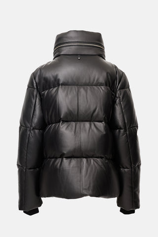 Mackage Leather Puffer Jacket