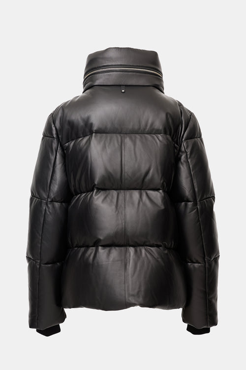 Mackage Leather Puffer Jacket