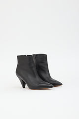 Celine Leather Pointed Toe Boot