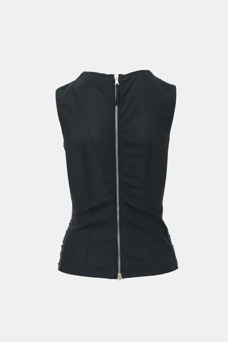 Dolce & Gabbana D&G Ruched Sleeveless Top