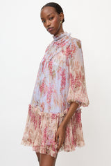 Zimmermann Crinkled Sheer Floral Dress