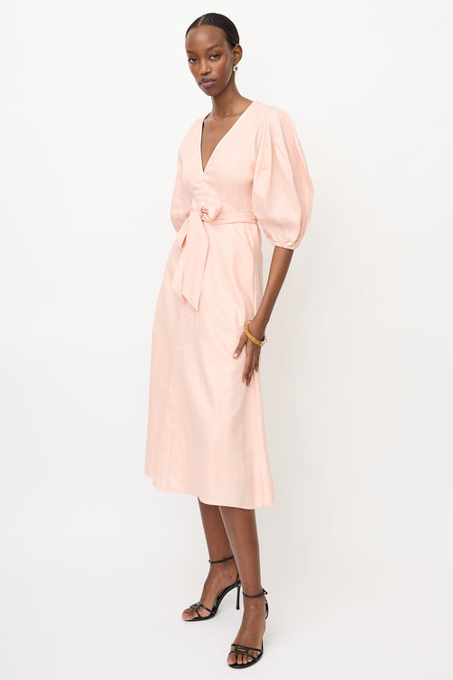 Zimmermann Linen Belted Dress