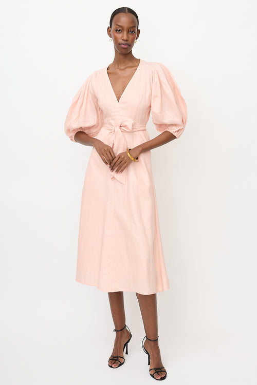 Zimmermann Linen Belted Dress