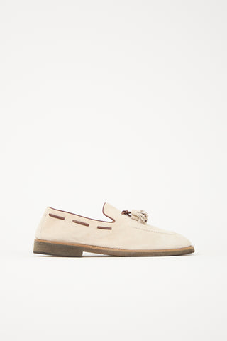 Brunello Cucinelli Suede Tassel Loafer
