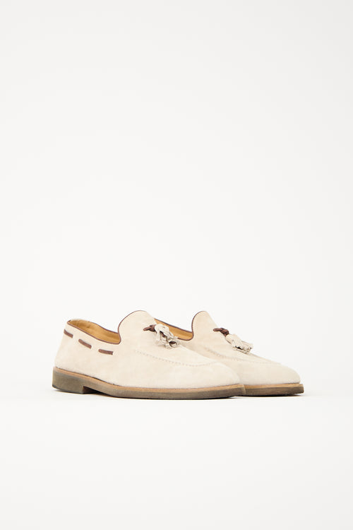 Brunello Cucinelli Suede Tassel Loafer