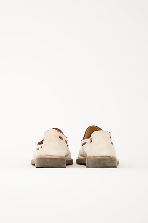 Brunello Cucinelli Suede Tassel Loafer