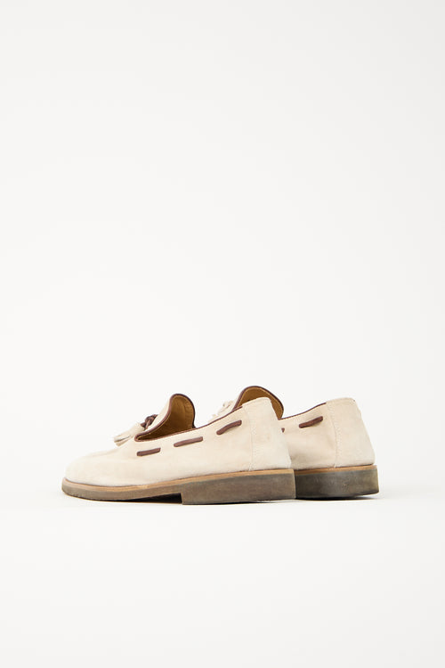 Brunello Cucinelli Suede Tassel Loafer