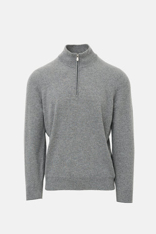 Brunello Cucinelli Cashmere Half Zip Sweater