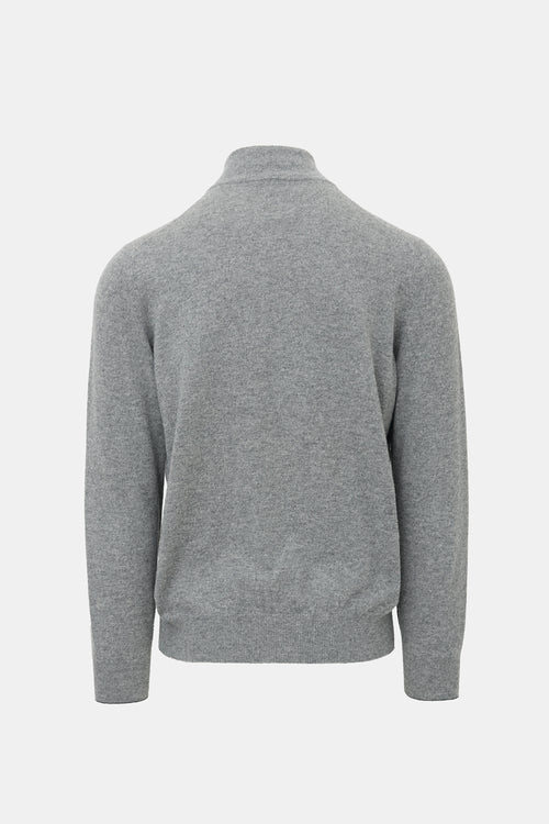 Brunello Cucinelli Cashmere Half Zip Sweater