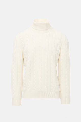 Aurelien Merino Wool Cable Knit Sweater