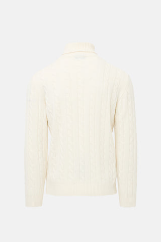 Aurelien Merino Wool Cable Knit Sweater