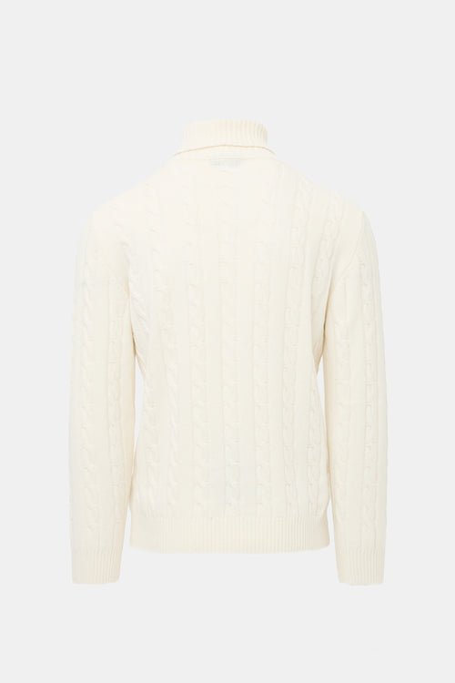 Aurelien Merino Wool Cable Knit Sweater