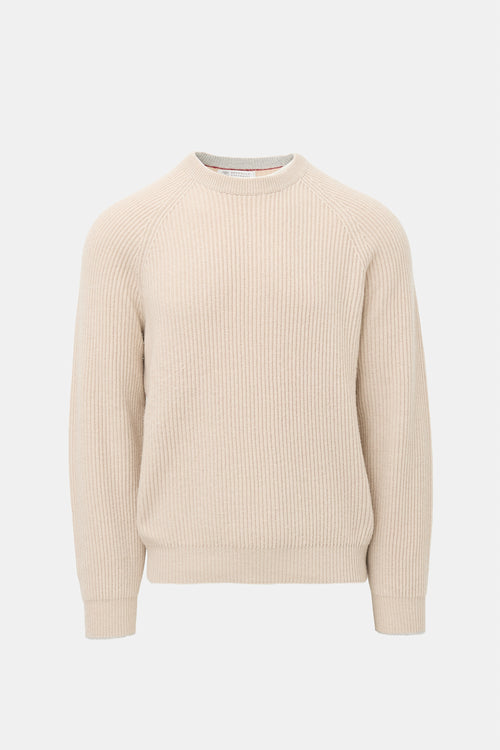 Brunello Cucinelli Cashmere Ribbed Knit Sweater