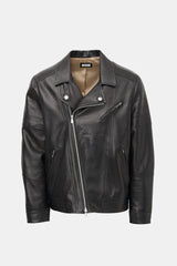 Brunello Cucinelli Leather Biker Jacket