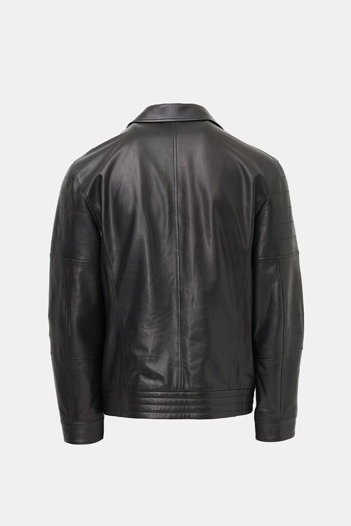 Brunello Cucinelli Leather Biker Jacket