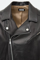 Brunello Cucinelli Leather Biker Jacket