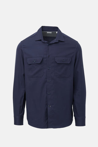 Brunello Cucinelli Gabardine Easy Fit Shirt