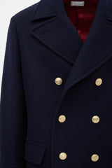 Brunello Cucinelli Wool Double Breasted Coat