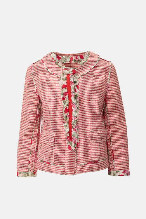 Dolce & Gabbana Patterned & Ruffled Jacket