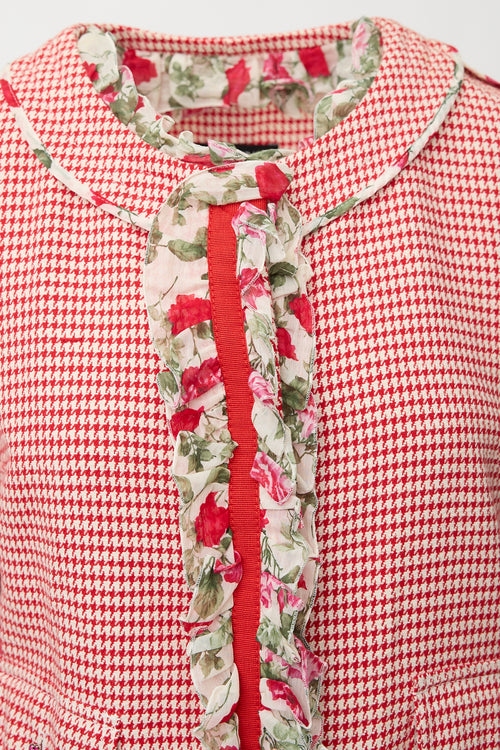 Dolce & Gabbana Patterned & Ruffled Jacket