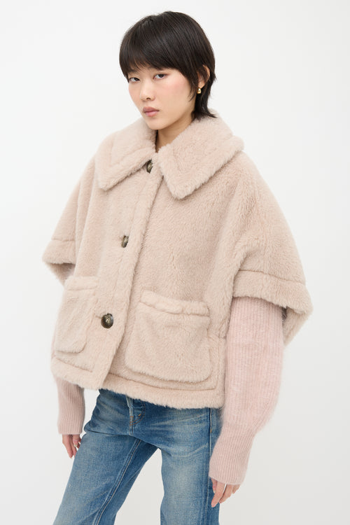 Max Mara Teddy Newterzo Cape Jacket