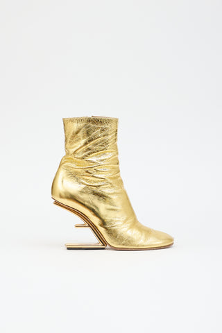 Fendi Leather First Boot